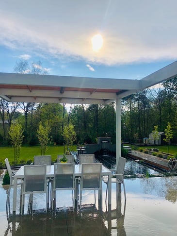 backyard pergola, Miller Place , New York 