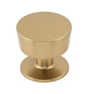 Modern round gold knob